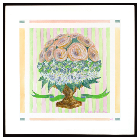 Pink Peonies in Urn